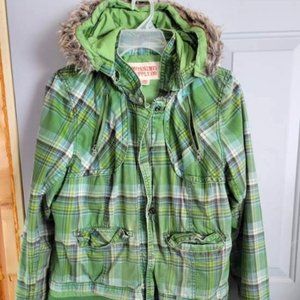 Vintage Mossimo Supply Co Plaid Winter Coat